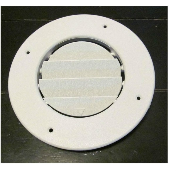 RV Round AC Ceiling Vent White Open Close Adjustable Rotate Camper Trailer
