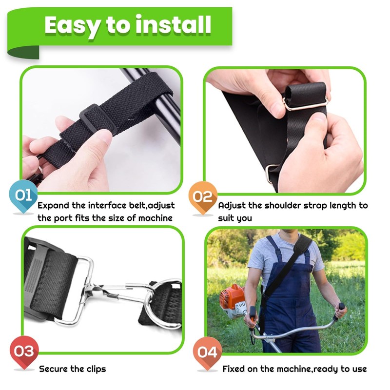 Shoulder Strap Trimmer Straps, Adjustable Universal Leaf Blower Retaining Strap,
