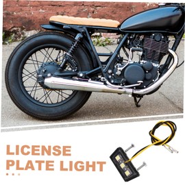 DRESSOOS Motorcycle License Plate Light Led with High Brightness Compact Design for Easy Installation Construction for Enhances Vehicle Visibility
