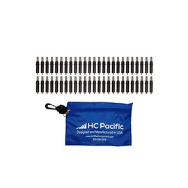 50 Each C5/32 Cleco Fasteners & Pouch (Drill Size #21, Grip 0-1/4") Made in USA