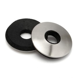 MewuDecor #10 x 1/2" Neoprene EPDM Bonded Sealing Washers, Stainless Steel 18-8 (304), 100 PCS