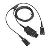daily headset Y Splitter Adapter Training Cord with Mute Microphone