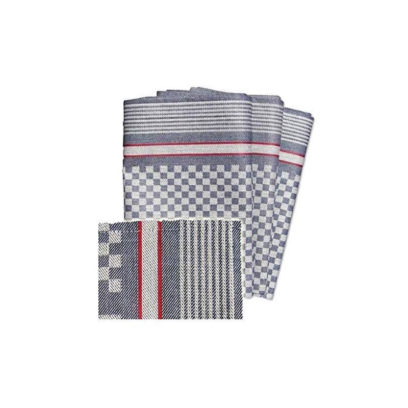 Ross Pot Cloth 3er Set 50 x 100 cm grey/red