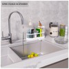Sponge Holder for Kitchen Sink with Brush Holder and Non-Slip