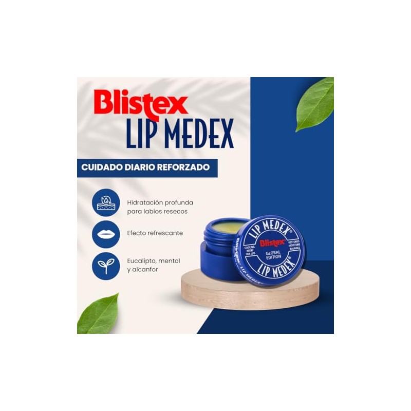 Blistex Medex Balsamo Labial 7g (Paquete de 1)