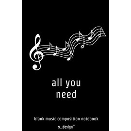 Musik Notizbuch zum Song-Schreiben / Song-Writing, Songtexten / Songtext Schreiben: (120 Seiten liniertes blanko Papier)