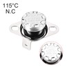 sourcing map Temperature Switch Thermostat 115°C 10A Normally Closed NC