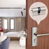 Profile Cylinder Double Cylinder Lock Cylinder 30/30 Metal Silver Knob