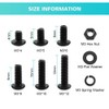 M3 Screws with Nuts and Washers Assortment Set, 300 Pcs