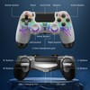 Glitfix 2pcs Wireless Controller für PS-4/Pro/Slim/PC, Game Controller mit Turbo/Zurück