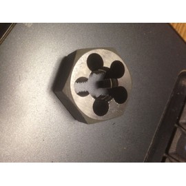 Drill America 1/2"-12 Carbon Steel Hex Rethreading Die, DWT Series