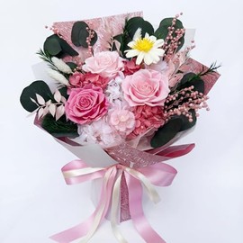 Ramo de rosas preservadas, regalos de buena fortuna para mujeres, esposa, novia, mamá, mamá, flores para entregar, primer en Navidad, San Valentín, aniversario, día de la madre