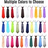 AAMERA Kids Elastic Neckties, Toddlers, Boys, Girls, Preschoolers, Weddings, Birthdays,