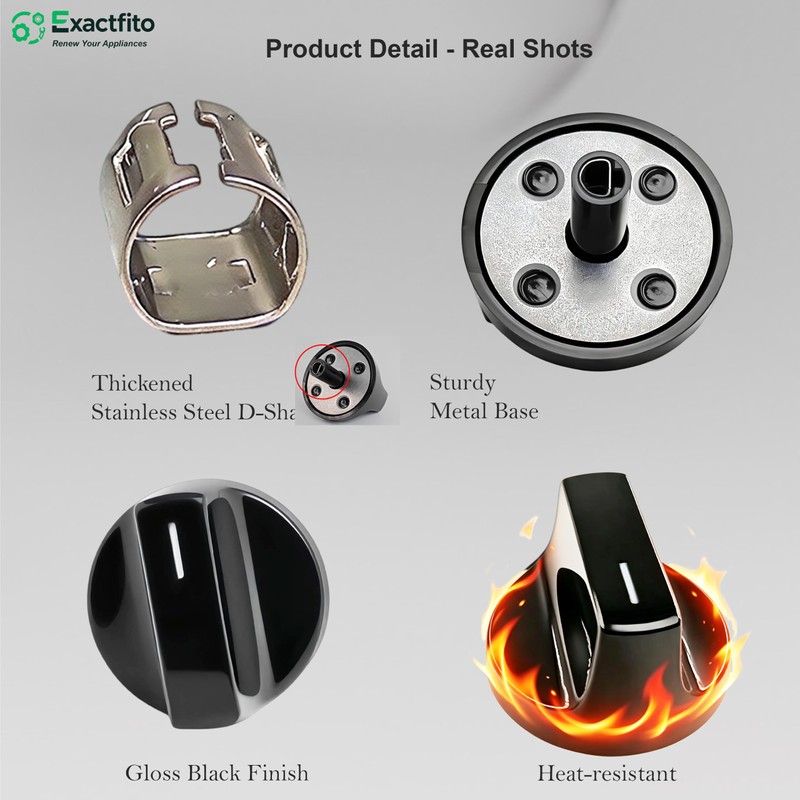 1 PCS Whirlpool Stove Knobs Replacements W11518483