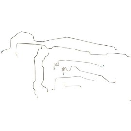 The Stop Shop Galfan Coated Steel Full Brake Line Kit, 73-80 Chevy/GMC C10 & C15 2wd Long Bed