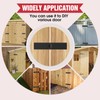 Heavy Duty Gate Hinges – 270° Fold-Flat, Rust-Proof Black Iron