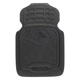 Ducks Unlimited, Camo Universal Floor Mats, Water Resistant Pads for Car, Truck and SUV Solo Duckhhead Black, 2 Pack