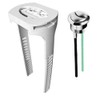 Replacement Backplate/Support and Dual Flush Button for Geberit Ideal Standard