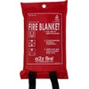Tiardey Universal Fire Blanket,Large,Quick Unfolding with Loops,1 x 1 m