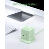 Cube Extension Lead with USB Slots, BEVA 4 Way Multi