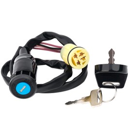 XuLong Ignition Key Switch for Honda Rancher 350 400 420/Foreman 450 500 /Rubicon 500/Rincon 650 680 TRX350TE TEX400FGA TRX450TE TRX450ES 4X4 TRX500FM TRX650FA TRX680FA 35100-HN0-670 35100-HP0-A71