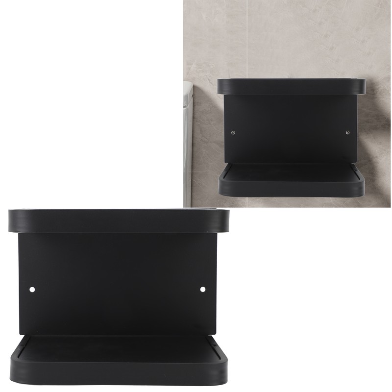 Toilet Paper Shelf Wall Mounted Rustproof Aluminum Toilet Paper Roll