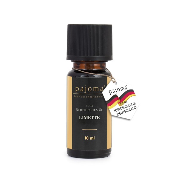 pajoma Duftöl 10 ml, Limette - Golden Line | Naturrein Ätherisches Öl für Aromatherapie/Duftlampe | Premium Qualität