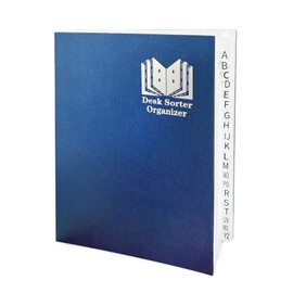 A-Z Accordion File Organizer - Alphabetical File Organizer - Paper Sorter Organizer - File Sorter - Accordion File Organizer Alphabetical - Folders for Papers (White)