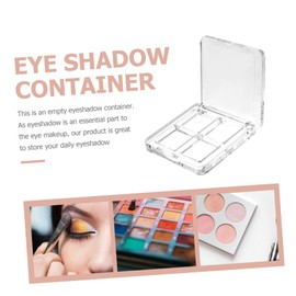 Gatuida 2PCS Empty Eyeshadow Container Transparent Makeup Pallet for DIY Eye Shadow Storage for Women for Makeup Beginners and Enthusiasts