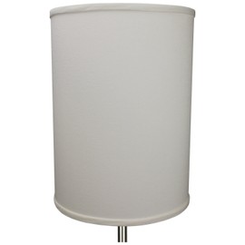 FenchelShades.com 11" Top Diameter x 11" Bottom Diameter 15" Height Cylinder Drum Lampshade USA Made (Cream)