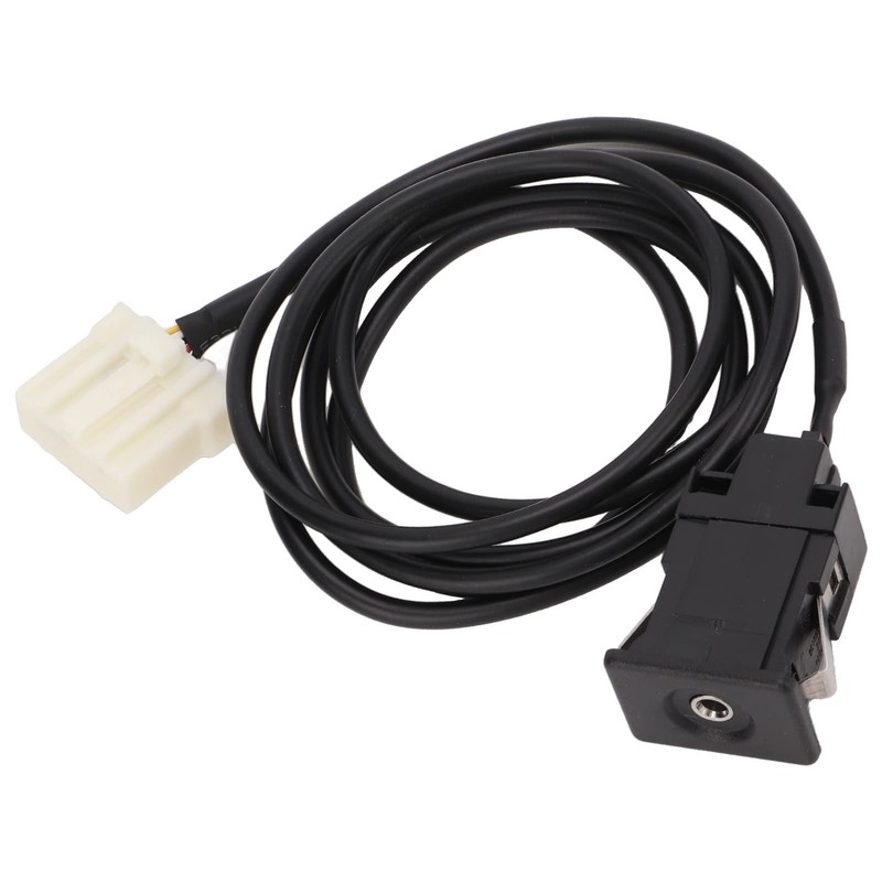 Qiilu Aux Female Audio Switch Cable Stereo Wiring Harness Aux