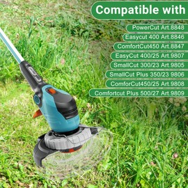 Replacement Gardena 5307-20 20ft x 1.65mm Grass Trimmer Spool for Gardena EasyCut ComfortCut PowerCut SmallCut Strimmer (4 Spool + 1 Cover)