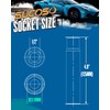 Spike Lug Nuts Socket Key, Stripped Lug Nut Remover, 19mm