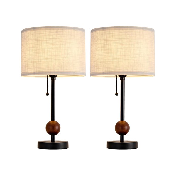 Etonovate Modern Table Lamp for Bedroom, 17.72 Inch Bedside Lamps