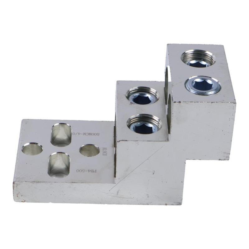 YUXSOUQ Mechanical Stacked Lug 600T-4 CU9AL, 500 Kcmil-4 600 MCM-2