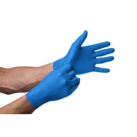 Nitrile Gloves Pack of 100 Protective Gloves Durable Work Gloves Gardening Gloves S - XXL Size Comfortable Disposable Gloves GoGrip Disposable Latex-Free Nitrile Gloves (S Pack of 100, Blue)