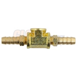 GlowShift 8mm (5/16") Fuel Line Fuel Pressure Sensor T-Fitting Adapter Compatible with Subaru Impreza WRX STI 2002-2014