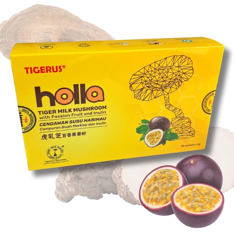 Passion Fruit Milk Tiger + Lignosus Tiger Milk Mushroom +