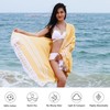 LINENOVA 100% Cotton Turkish Beach Towel 180x100cm, Sand Free Quick