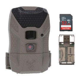 Wildgame Innovations Wraith 2.0 Trail Camera Bundle with 32GB Ultra SDHC UHS-I Memory Card and 4-in-1 USB Card Reader (3 Items)