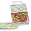 Westcott Rubber bands, pack of 100, colourful rubber rings, various
