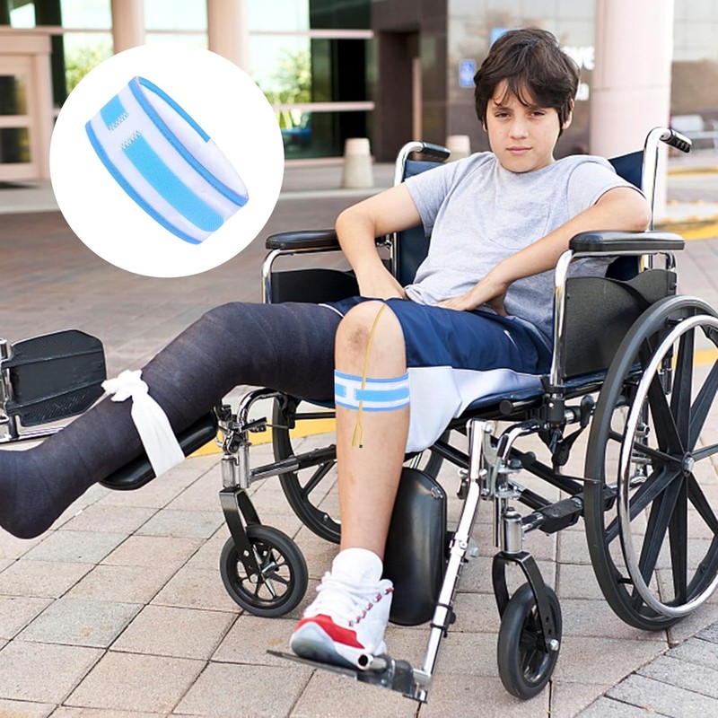 AGDGV Catheter Stabilization Device (2Pcs) - Elastic Anti-Slip Leg Strap