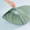 2 Pack Queen Pillow Cases, Microfiber Quilted Pillow Shams Sage