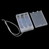 Bxian 3PCS 69x48x18mm Transparent 3 AA Regular Battery Box with