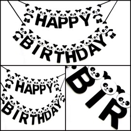 Seyal®Panda Happy Birthday Banner