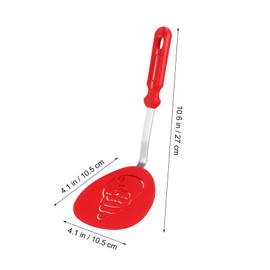 Operitacx Pack of 3 Christmas Spatulas Made of Nylon, Small Non-Stick Wok Spatula, Heat Resistant Kitchen Spatula with Stainless Steel Handle for Cooking