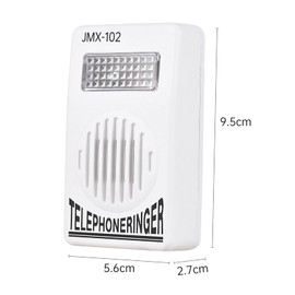 Telephone Ringers Amplifier with Strobe Light Hearing Impaired Phone Light Adjustable Volume with Back Side Hole 6P2C Connector