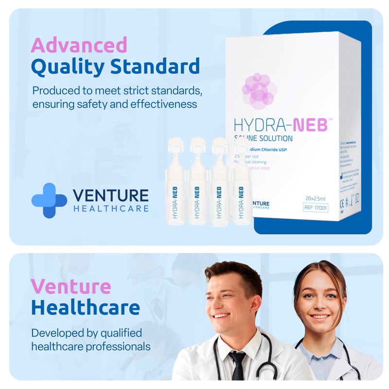 50ml Isotonic Saline Solution 0.9% NaCl - Inhalation Solution for