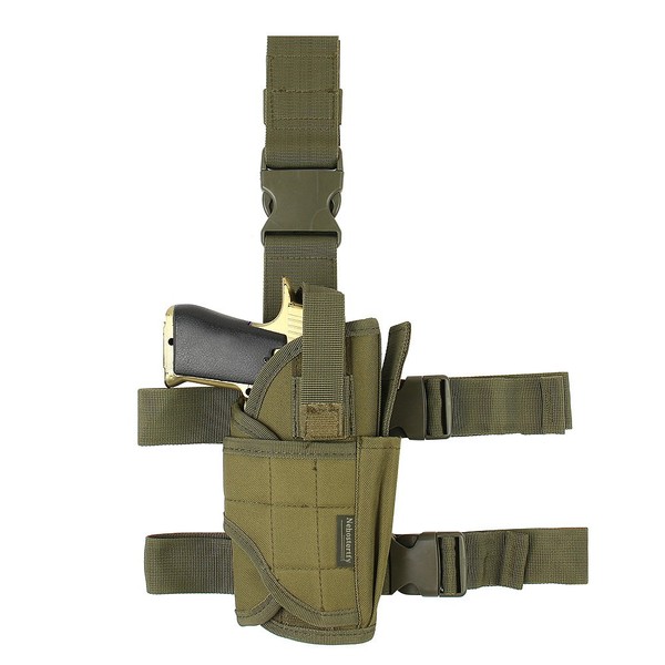 Adjustable Drop Leg Holster, Right Handed Tactical Thigh Pistol Gun Holster Leg Harness (XL)