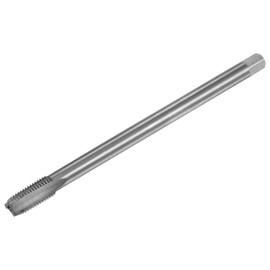 sourcing map Metric Thread Tap M10 x 1.25 H2 150mm Extra Long Straight Flute Screw Thread Milling Machine Taps Threading Tapping Repair Tool